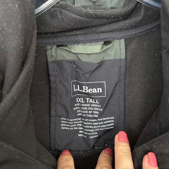 LL Bean Green Weather Challenger 3 in 1 Jacket Sz XXLT - Picture 3 of 7